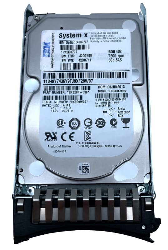Жесткий диск IBM 42D0711 500Gb  SAS 2,5" HDD