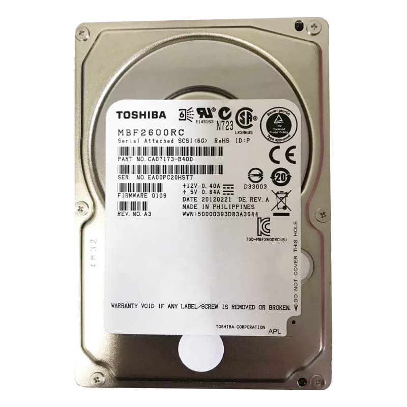 Жесткий диск Toshiba CA07173-B400 600Gb  SAS 2,5" HDD