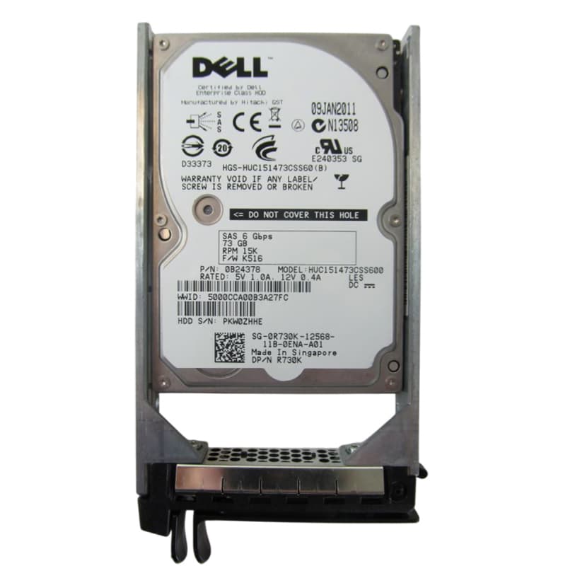 Жесткий диск Dell 0B24378 73Gb SAS 2,5" HDD