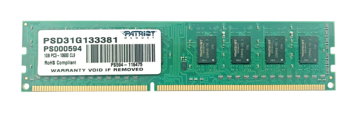 Оперативная память Patriot PSD31G133381 DDRIII 1Gb