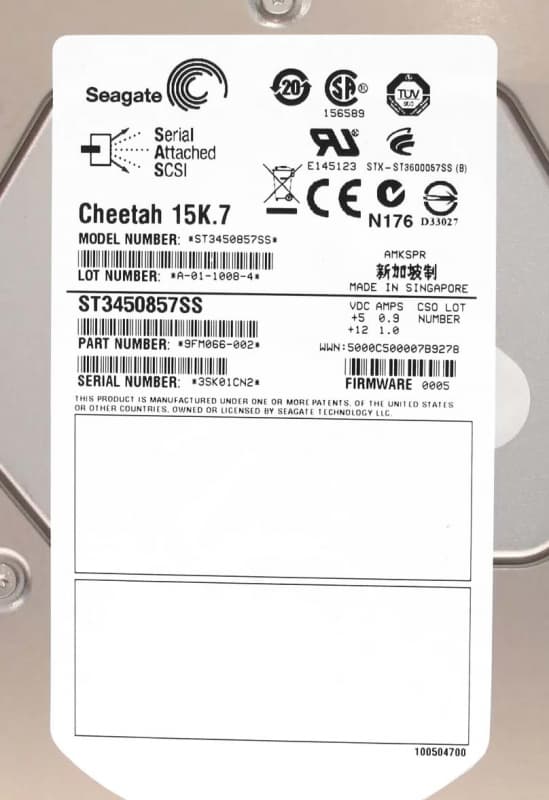Жесткий диск Seagate ST3450857SS 450Gb  SAS 3,5" HDD