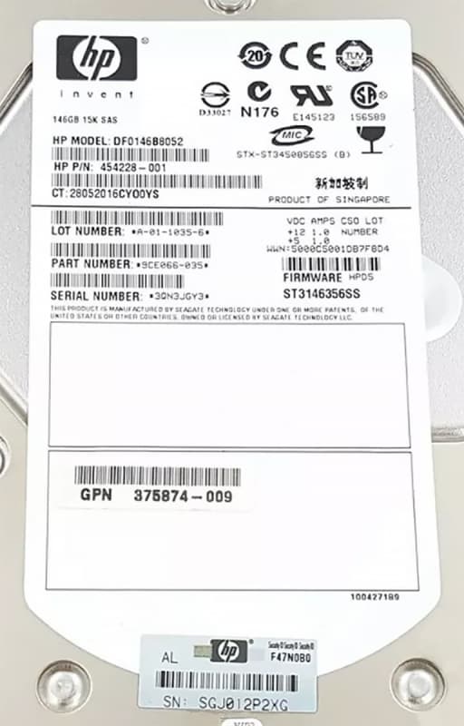 Жесткий диск HP 375874-023 146Gb  SAS 3,5" HDD