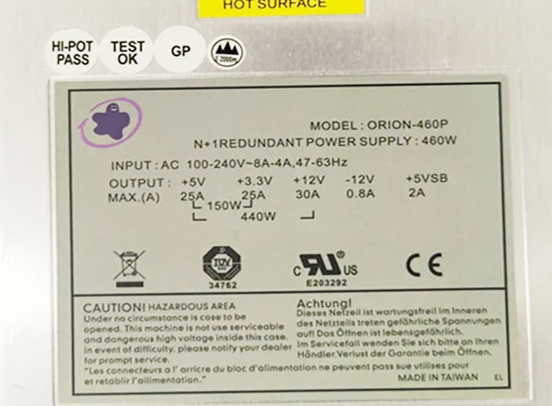 Блок Питания ORION ORION-460P 460W