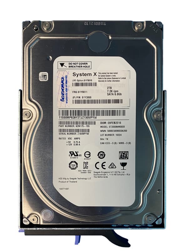 Жесткий диск Lenovo 81Y3868 2Tb 7200 SATAIII 3.5" HDD