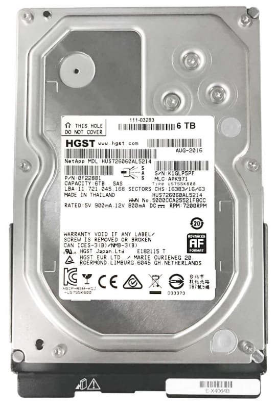 Жесткий диск Network Appliance 0F22881 6Tb 7200 SAS 3,5" HDD
