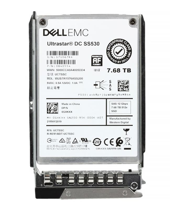 Жесткий диск Dell 0B40554 7.68TB SAS 2,5" SSD