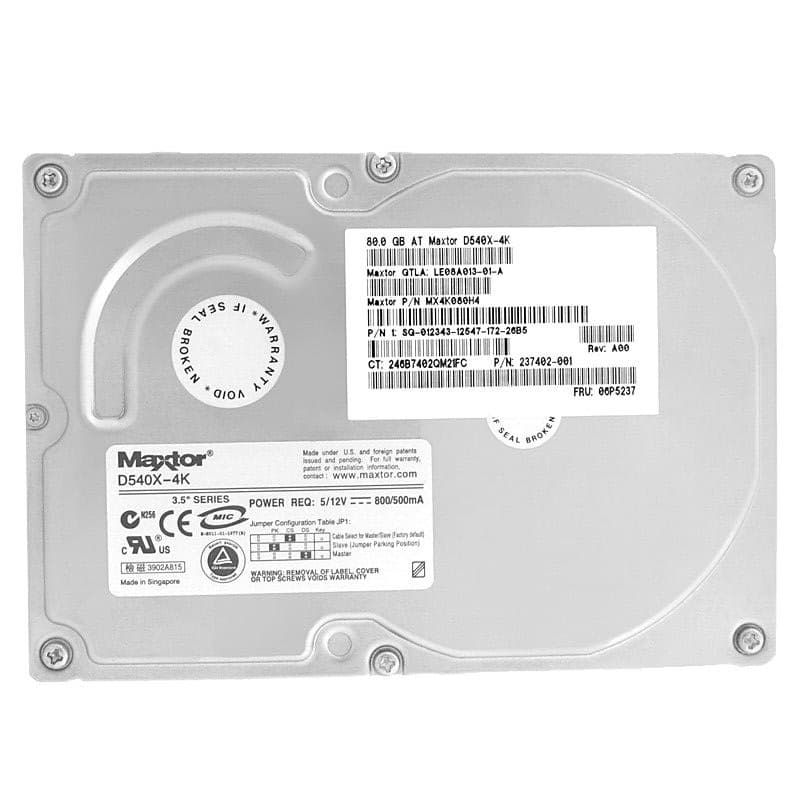 Жесткий Диск Maxtor 4K080H4 80Gb 5400 IDE 3,5" HDD