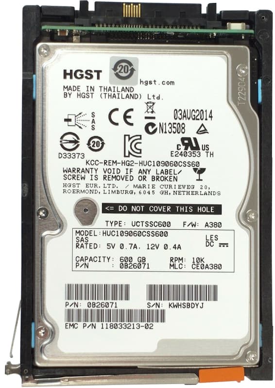 Жесткий диск EMC V4-2S10-600 600Gb 10520 SAS 2,5" HDD
