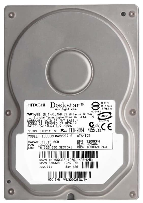 Жесткий диск Dell 13G0221 40Gb IDE 3,5" HDD
