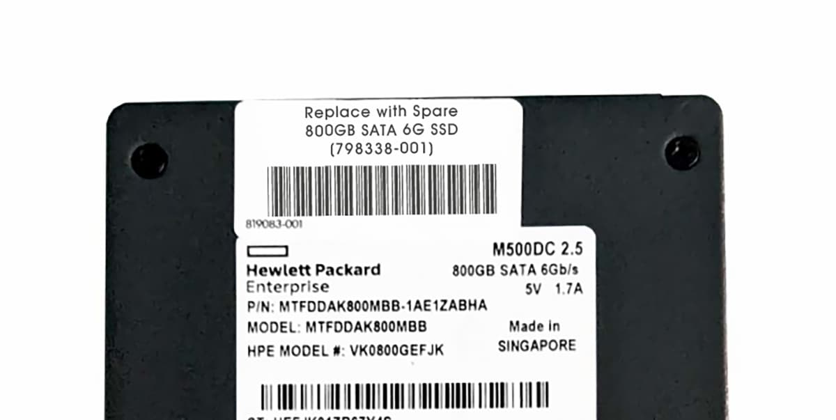 Жесткий диск HP 798338-001 800Gb SATAIII 2,5" SSD