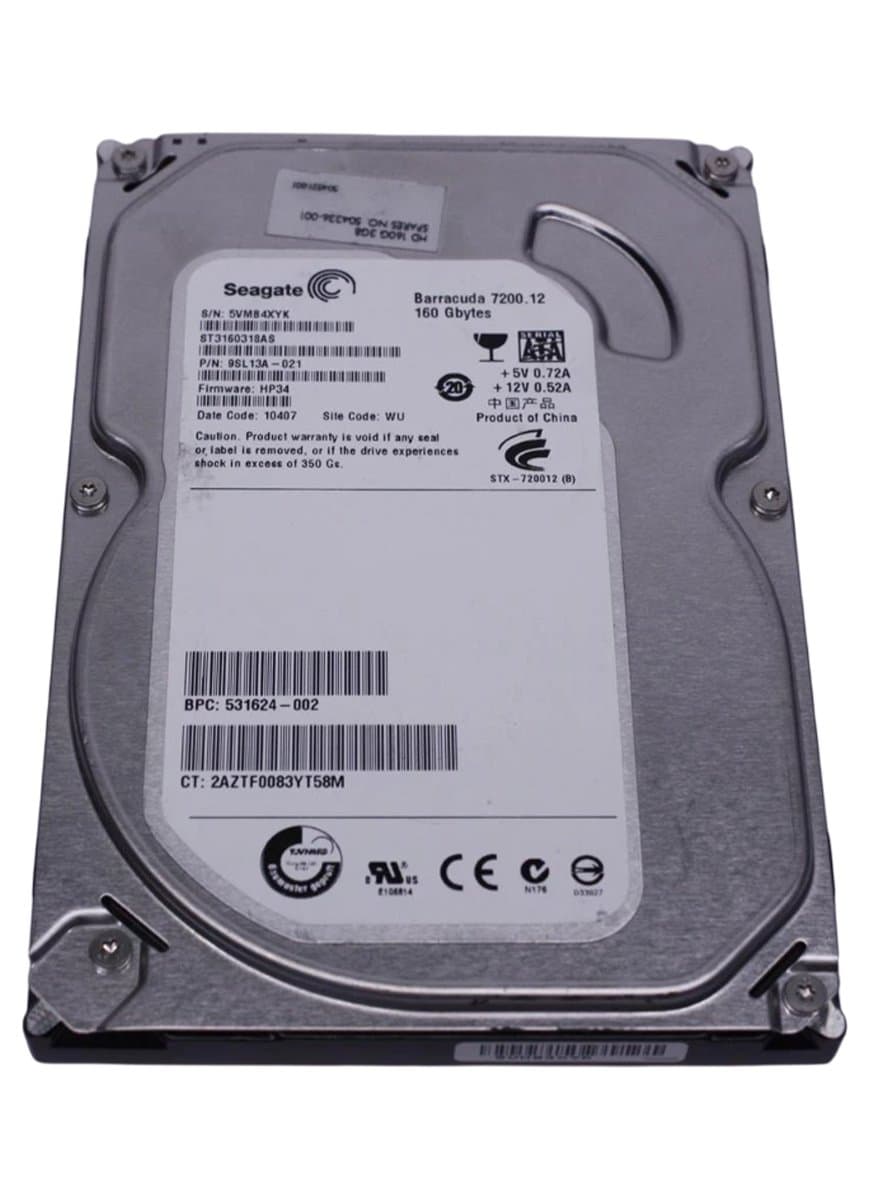 Жесткий диск HP 160Gb 7200 SATAII 3.5" HDD 9SL13A-021