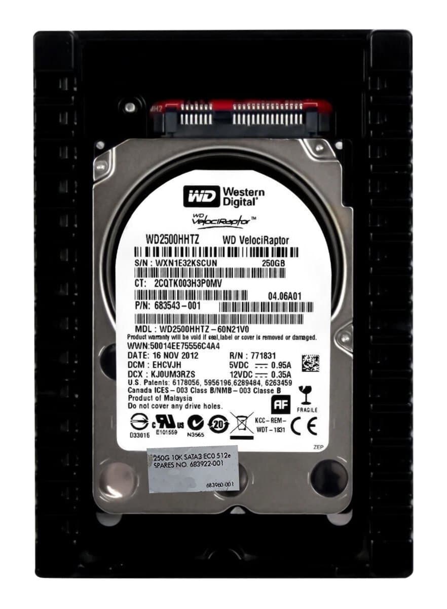 Жесткий диск HP 250Gb 10000 SATAII 2.5" HDD WD2500HHTZ-60N21V0