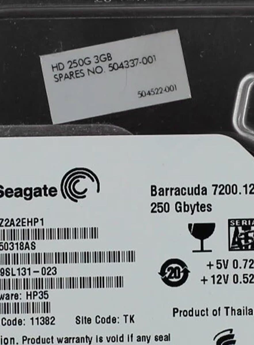 Жесткий диск HP 250Gb 7200 SATAII 3.5" HDD 504522-001
