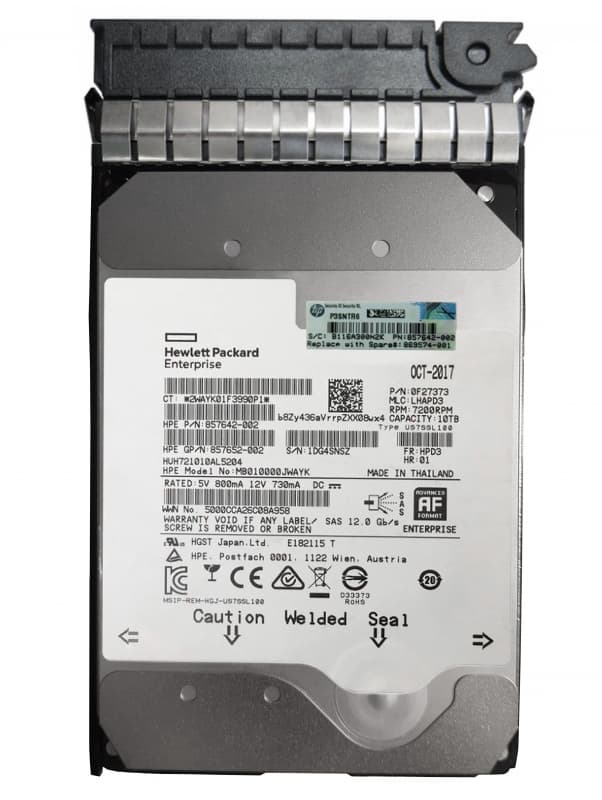 Жесткий диск HP 869574-001 10Tb 7200 SAS 3,5" HDD