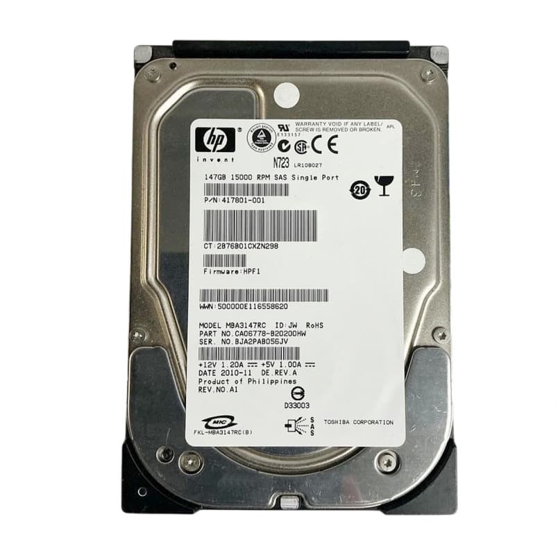 Жесткий диск HP CA06778-B20200HW 146Gb  SAS 3,5" HDD