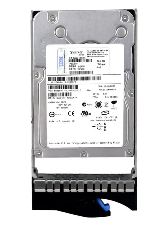 Жесткий диск IBM 26K5697 36Gb  SAS 3,5" HDD