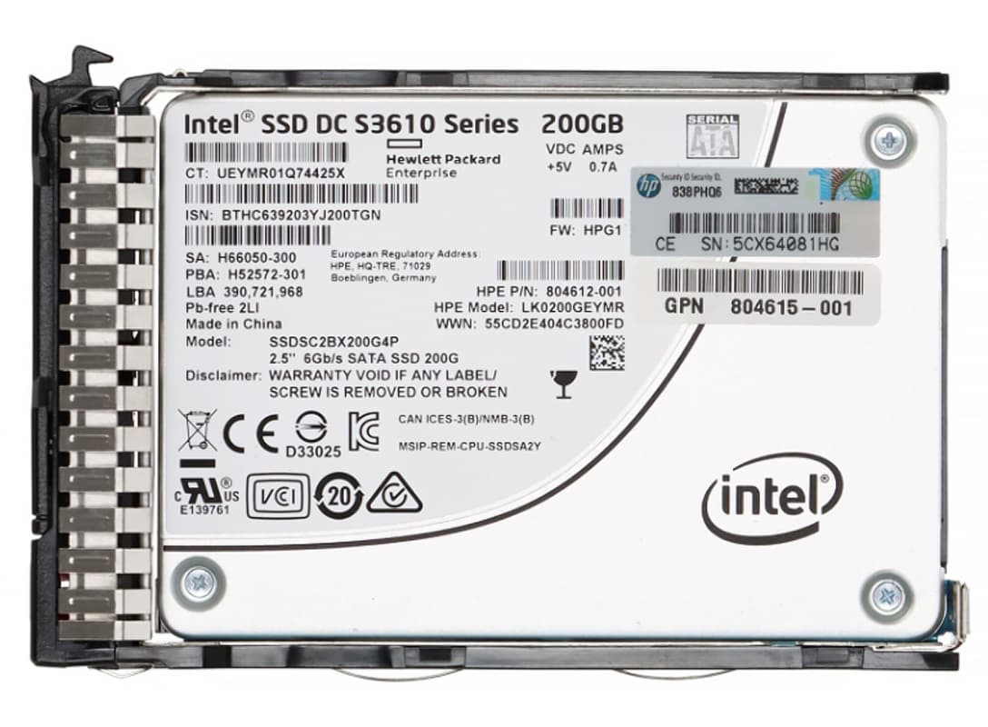 Жесткий диск HP 804615-001 200Gb SATAII 2.5" SSD