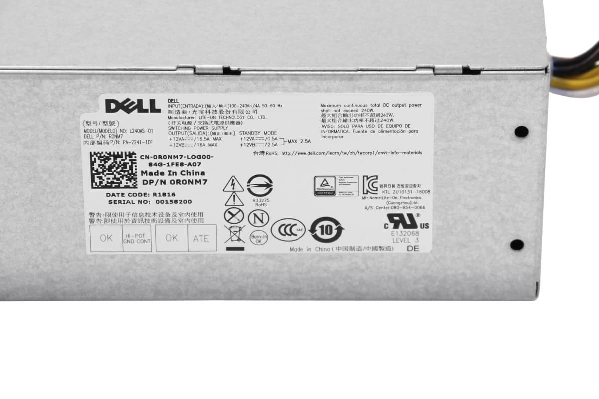 Блок Питания Dell R0NM7 240W