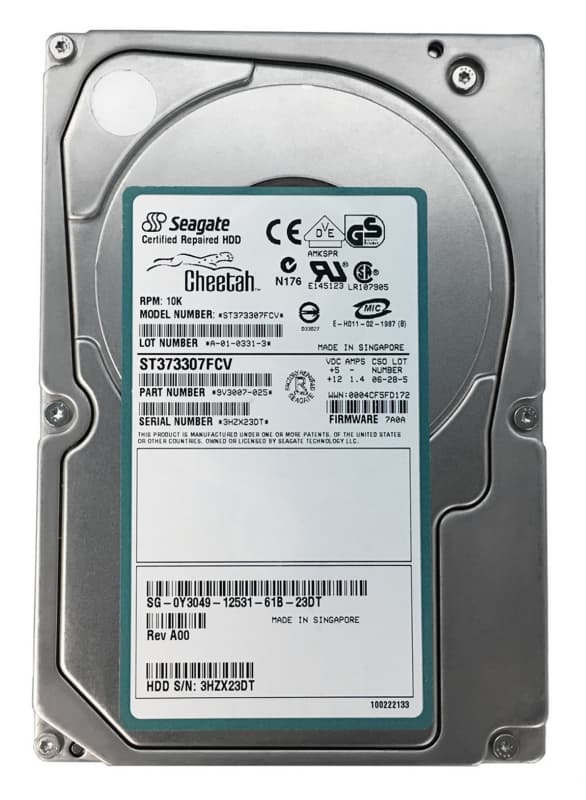 Жесткий диск Seagate 9V3007 73,3Gb  Fibre Channel  3,5" HDD