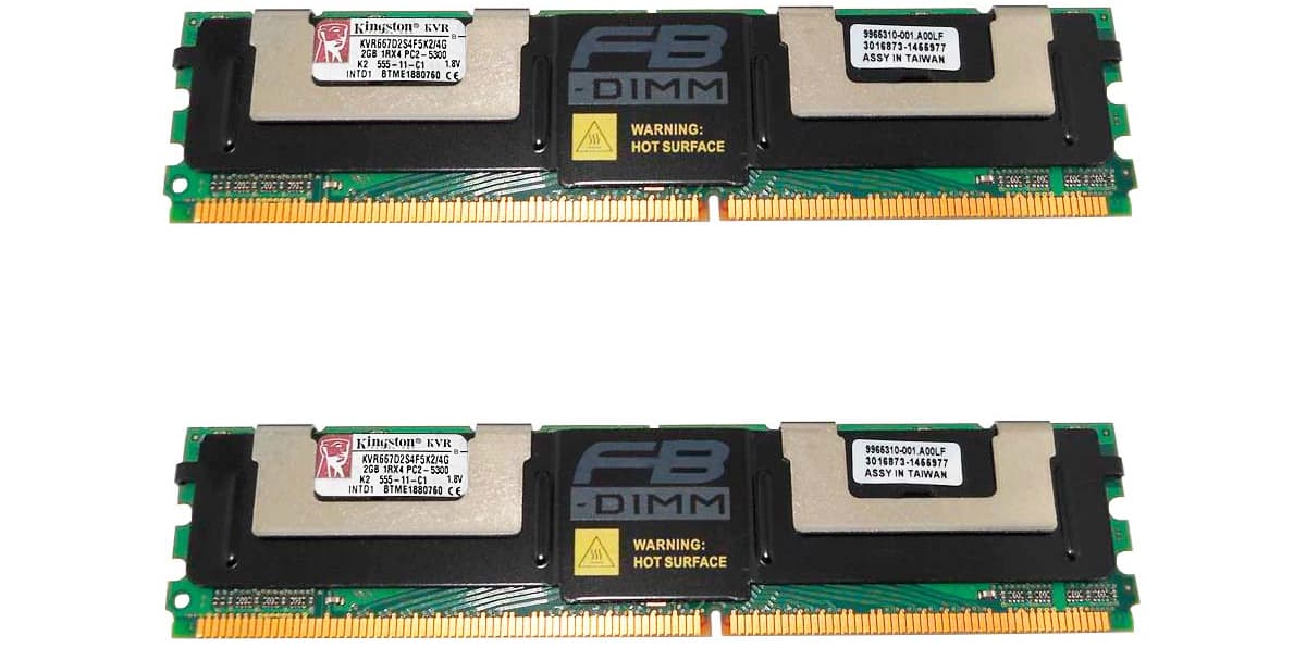 Оперативная память Kingston KVR667D2S4F5K2/4G  DDRII 4Gb