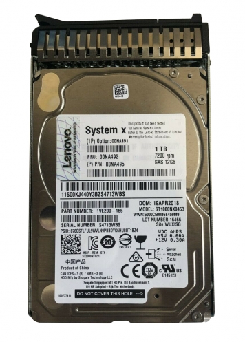 Жесткий диск Lenovo 00NA492 1Tb 7200 SAS 2,5" HDD