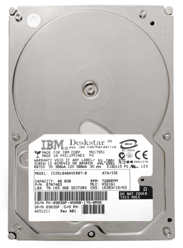 Жесткий диск Dell 0903DP 41Gb 7200 IDE 3.5" HDD