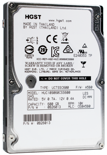 Жесткий диск Hitachi 0B26013 600Gb  SAS 2,5" HDD