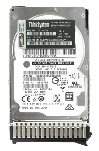 Жесткий диск IBM 0B31795 1,8Tb 10000 SAS 2,5" HDD