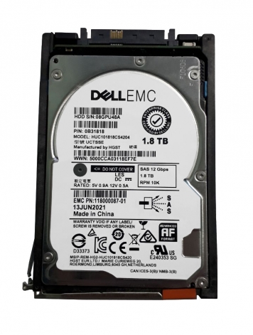 Жесткий диск EMC 118000087-01 1,8Tb SAS 3,5" HDD
