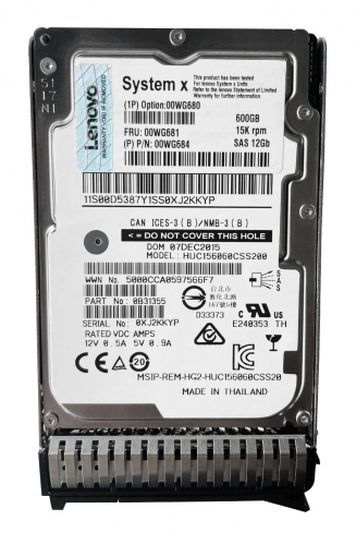 Жесткий диск Lenovo 00WG680 600Gb 15000 SAS 2,5" HDD