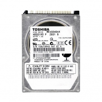 Жесткий диск Toshiba MK4026GAX 40Gb 5400 IDE 2,5" HDD