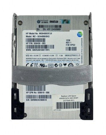 Жесткий диск HP 637068-001 400Gb SATAII 2.5" SSD
