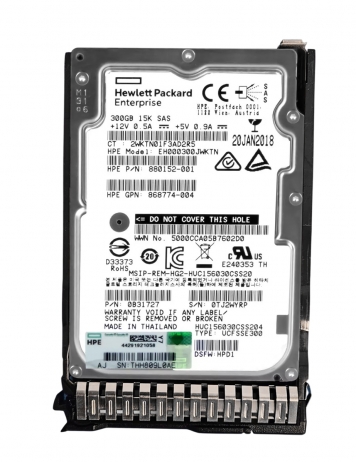 Жесткий Диск HP 0B31727 300Gb SAS 2,5" HDD