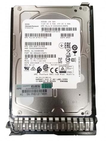 Жесткий диск HP 875217-002 600Gb 15000 SAS 2,5" HDD