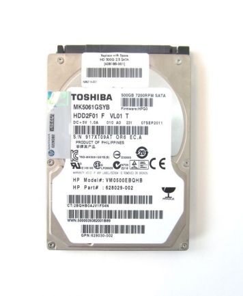 Жесткий диск HP 628033-B21 500Gb SATAII 2,5" HDD