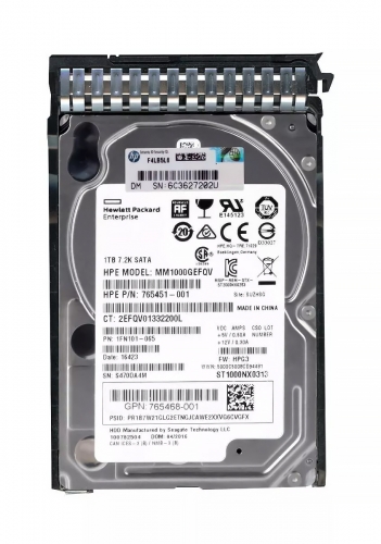 Жесткий диск HP 765451-001 1Tb 7200 SATAIII 2,5" HDD