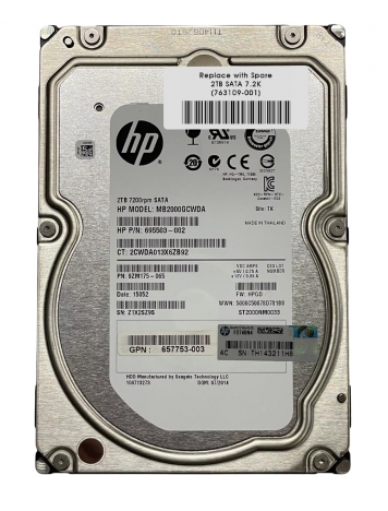 Жесткий диск HP 763057-B21 2Tb 7200 SATAIII 3.5" HDD