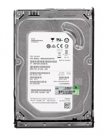 Жесткий диск HP MB002000GWFGH 2Tb 7200 SATAIII 3.5" HDD