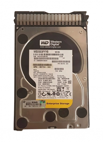 Жесткий диск HP 657753-004 2Tb 7200 SATAIII 3.5" HDD