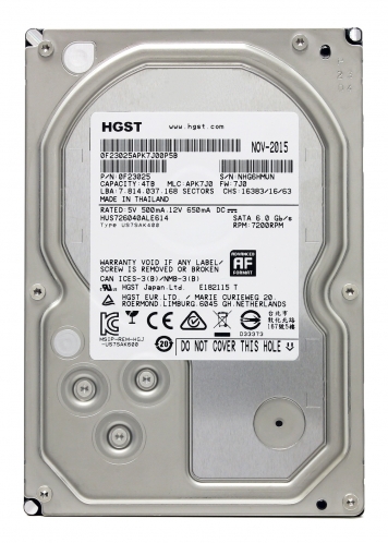 Жесткий диск Hitachi HUS726040ALE614 4Tb 7200 SATAIII 3.5" HDD