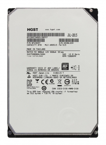 Жесткий диск HGST HUH728080AL5204 8Tb 7200 SAS 3,5" HDD