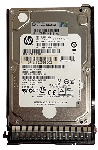 Жесткий диск HP EG0450FCSPK 450Gb  SAS 2,5" HDD