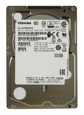Жесткий диск Toshiba HDEAH03GEA51 300Gb 15000 SAS 2,5" HDD