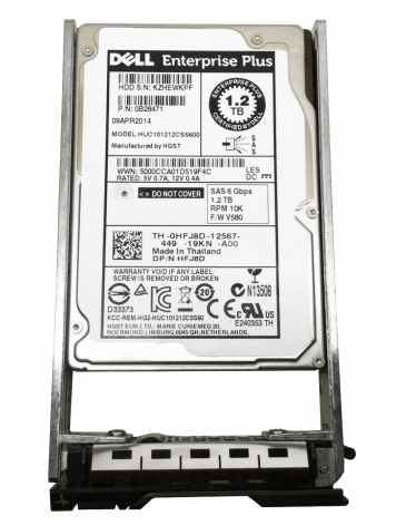 Жесткий диск Dell 400-AEFR 1,2Tb 10000 SAS 2,5" HDD