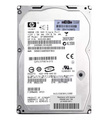 Жесткий диск HP 432147-001 300Gb SAS 3,5" HDD