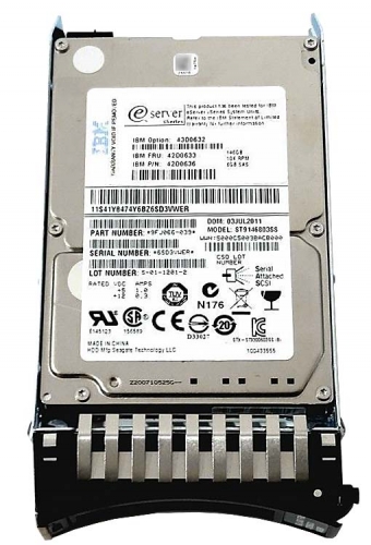 Жесткий диск IBM 42D0633 146Gb 10000 SAS 2,5" HDD
