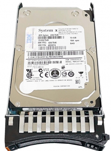 Жесткий диск IBM 43W7545 73Gb  SAS 2,5" HDD