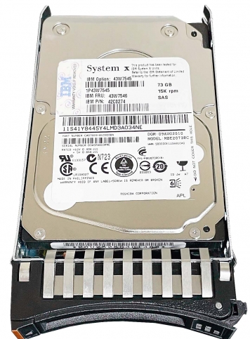 Жесткий диск IBM 42C0274 73Gb 15000 SAS 2,5" HDD