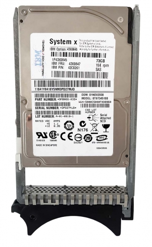 Жесткий диск IBM 42C0261 73Gb 15000 SAS 2,5" HDD