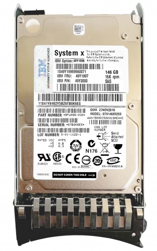 Жесткий диск IBM 49Y1997 146Gb 15000 SAS 2,5" HDD